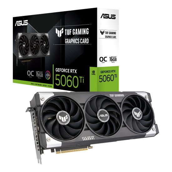 ASUS TUF Gaming TUF-RTX5060TI-O16G-GAMING NVIDIA GeForce RTX 5060 Ti 16 Go GDDR7 ASUS TUF Gaming TUF-RTX5060TI-O16G-GAMING NVIDIA GeForce RTX 5060 Ti 16 Go GDDR7
