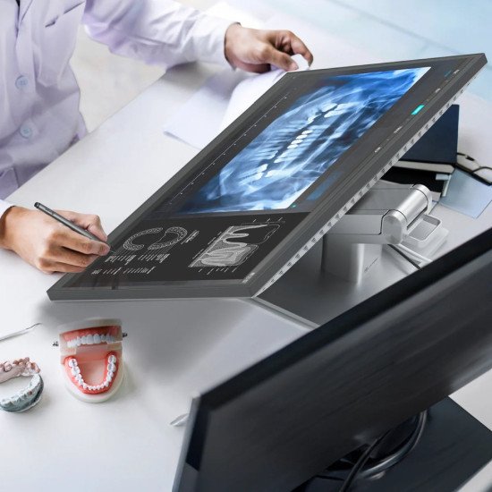 ALOGIC Clarity Fold Touch écran PC 68,6 cm (27") 3840 x 2160 pixels 4K Ultra HD Écran tactile Noir, Argent