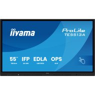 iiyama TE6513A-B1AG Écran d'affichage dynamique Écran plat interactif 163,8 cm (64.5") Wifi 450 cd/m² 4K Ultra HD Noir Écran tactile Intégré dans le processeur Android 18/7