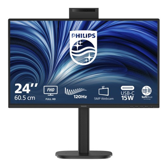 Philips 3000 series 24B2N3200JH/00 écran PC 60,5 cm (23.8") 1920 x 1080 pixels Full HD LCD Noir