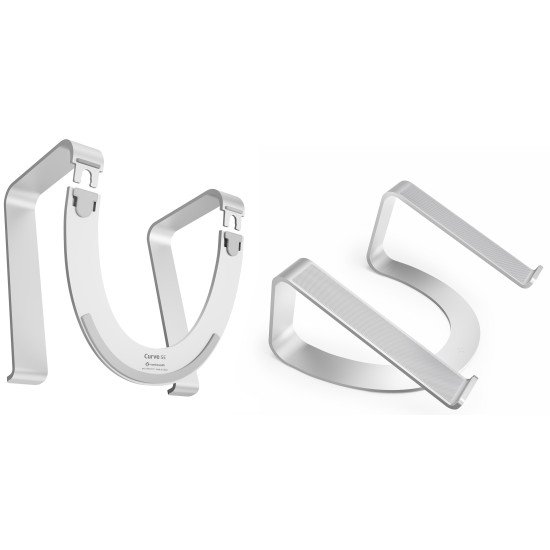Twelve South Curve SE Aluminium, Argent