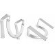 Twelve South Curve SE Aluminium, Argent