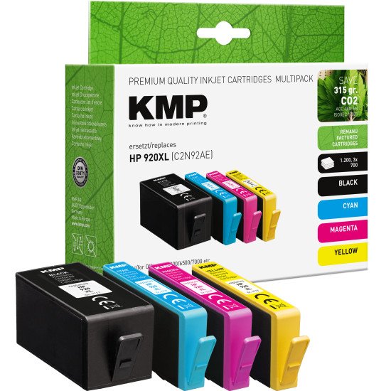 KMP 1717,4005 cartouche d'encre 4 pièce(s) Compatible Rendement élevé (XL) Cyan, Noir, Jaune, Magenta