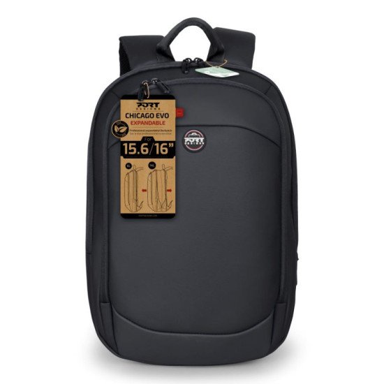 Port Designs Chicago Evo Expandable Eco 40,6 cm (16") Sac à dos Noir