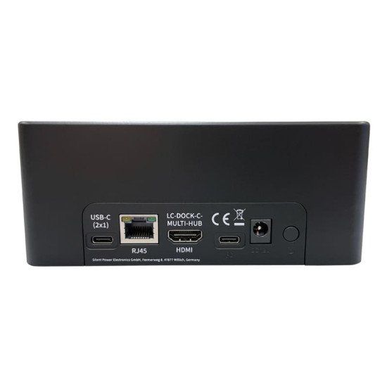 LC-Power LC-DOCK-C-MULTI-HUB Station d'accueil de disques de stockage USB 3.2 Gen 2 (3.1 Gen 2) Type-C Noir LC-Power LC-DOCK-C-MULTI-HUB Station d'accueil de disques de stockage USB 3.2 Gen 2 (3.1 Gen 2) Type-C Noir