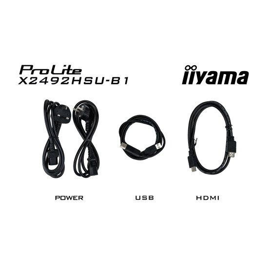 iiyama ProLite X2492HSU-B1 écran PC 61 cm (24") 1920 x 1080 pixels Full HD LED Noir