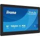 iiyama TW1023ASC-B3P Écran d'affichage dynamique Écran plat de signalisation numérique 25,6 cm (10.1") Wifi 450 cd/m² HD Noir Écran tactile Intégré dans le processeur Android 24/7