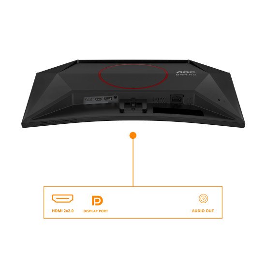 AOC G4 C24G42E écran PC 59,9 cm (23.6") 1920 x 1080 pixels Full HD LED Noir, Rouge AOC G4 C24G42E écran PC 59,9 cm (23.6") 1920 x 1080 pixels Full HD LED Noir, Rouge