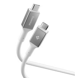 Spigen EB10020CC câble USB USB 3.2 Gen 1 (3.1 Gen 1) 2 m USB C 5 Gbit/s 100 W Blanc