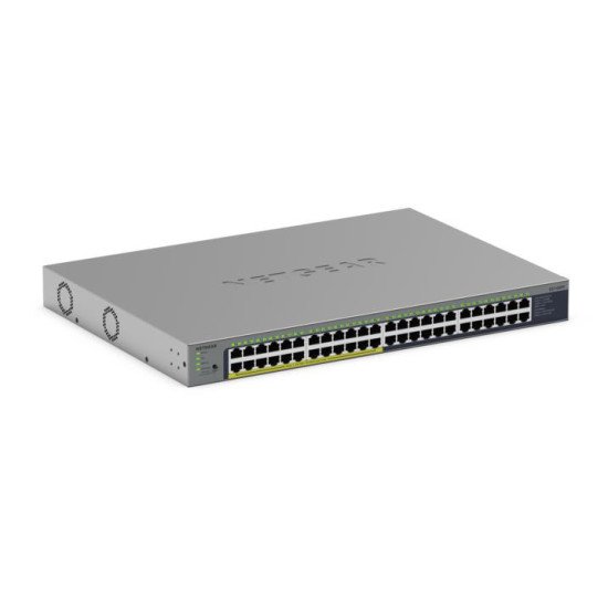 NETGEAR GS748PP Non-géré Gigabit Ethernet (10/100/1000) Connexion Ethernet POE Gris