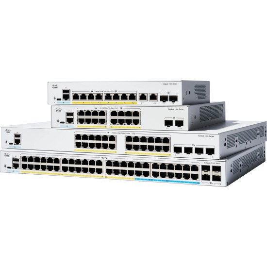 Cisco Catalyst 1300 Géré L2 Gigabit Ethernet (10/100/1000) Connexion Ethernet POE Gris