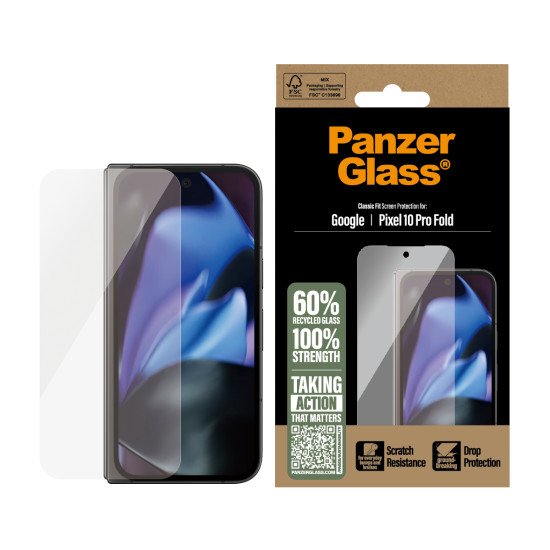 PanzerGlass ® Screen Protector Google Pixel 10 Pro Fold | Classic Fit Protection d'écran transparent 1 pièce(s)