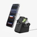 Spigen Magsafe Duo Charger Stand (Mag Fit) Smartphone, Smartwatch Noir USB Recharge sans fil Intérieure