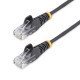 StarTech.com Câble Ethernet CAT6 Noir Fin de 15m, Sans Accroc, 100W PoE, UTP, LSZH, Fil de Cuivre Pur 28AWG, Cordon Patch Réseau RJ45 avec Serre-Câble, Contrôlé Fluke StarTech.com Câble Ethernet CAT6 Noir Fin de 15m, Sans Accroc, 100W PoE, UTP, LSZH, Fil de Cuivre Pur 28AWG, Cordon Patch Réseau RJ45 avec Serre-Câble, Contrôlé Fluke