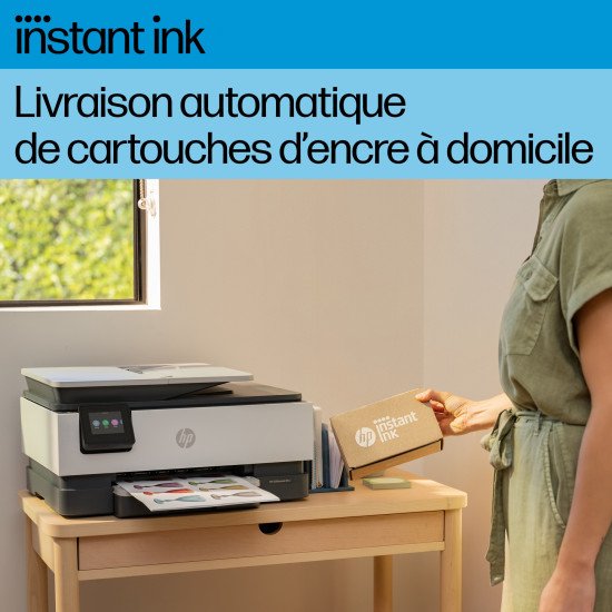 HP OfficeJet Pro Imprimante Tout-en-un HP 8132e, Couleur, Imprimante pour Domicile, Impression, copie, scan, fax, Éligibilité HP Instant Ink; Chargeur automatique de documents; Écran tactile; Mode silencieux; Impression via VPN avec HP+