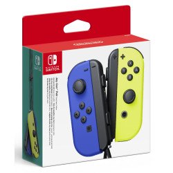 Nintendo Paire de manettes Joy-Con bleu (G) et Joy-Con jaune néon (D)