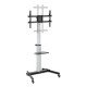 Manhattan Support sur roulettes pour TV/moniteurs, écrans 37" à 86", inclinaison -10 à 5°, rotation 90°, Compatibilité VESA : de 200x200 à 600x400 mm (vérifiez les dimensions des quatre trous de fixation à l'arrière), charge max. 50 kg