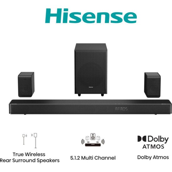 Hisense AX5125H Noir 5.1.2 canaux 500 W