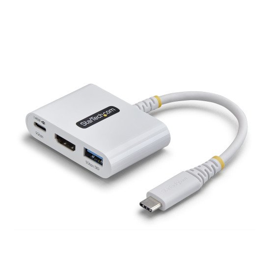 StarTech.com Adaptateur Multiport USB-C vers HDMI avec Charge PD 140W, HDMI 4K 60Hz, Hub USB 5 Gbps, Mini Dock pour MacBook / Dell / Thinkpad / HP / iPad / Tablettes