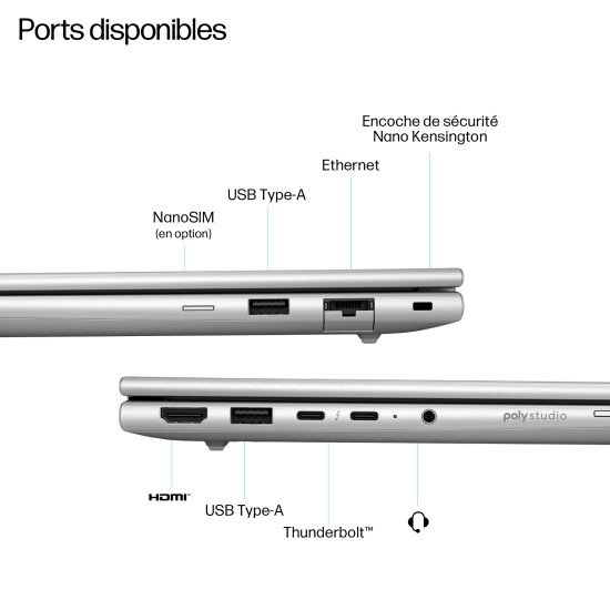 HP EliteBook 6 AD3Q6ET#UUG laptop Intel Core Ultra 5 225U Ordinateur portable 40,6 cm (16") WUXGA 32 Go DDR5-SDRAM 1 To SSD Wi-Fi 6E (802.11ax) Windows 11 Pro Argent HP EliteBook 6 AD3Q6ET#UUG laptop Intel Core Ultra 5 225U Ordinateur portable 40,6 cm (16") WUXGA 32 Go DDR5-SDRAM 1 To SSD Wi-Fi 6E (802.11ax) Windows 11 Pro Argent