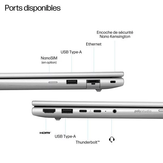 HP EliteBook 6 AD3Q7ET#UUG laptop Intel Core Ultra 7 255H Ordinateur portable 40,6 cm (16") WUXGA 32 Go DDR5-SDRAM 1 To SSD Wi-Fi 6E (802.11ax) Windows 11 Pro Argent HP EliteBook 6 AD3Q7ET#UUG laptop Intel Core Ultra 7 255H Ordinateur portable 40,6 cm (16") WUXGA 32 Go DDR5-SDRAM 1 To SSD Wi-Fi 6E (802.11ax) Windows 11 Pro Argent