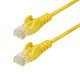 StarTech.com Câble Ethernet CAT6 Jaune Fin de 7m, Sans Accroc, 100W PoE, UTP, LSZH, Fil de Cuivre Pur 28AWG, Cordon Patch Réseau RJ45 avec Serre-Câble, Contrôlé Fluke StarTech.com Câble Ethernet CAT6 Jaune Fin de 7m, Sans Accroc, 100W PoE, UTP, LSZH, Fil de Cuivre Pur 28AWG, Cordon Patch Réseau RJ45 avec Serre-Câble, Contrôlé Fluke