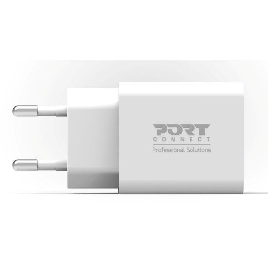 Port Designs PORT Connect 902036EUB chargeur d'appareils mobiles Universel Blanc Secteur Charge rapide Intérieure