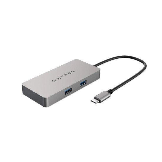 Targus HDMB2 hub & concentrateur USB 3.2 Gen 1 (3.1 Gen 1) Type-C 5000 Mbit/s Acier inoxydable