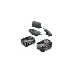 Bosch Starter-Set 18V - 2 x Akku (2,0 Ah + 4,0 Ah) Ensemble de batterie et de chargeur