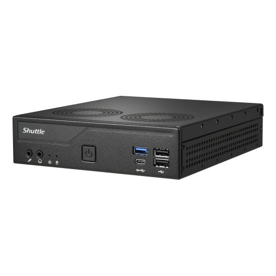 Shuttle XPС slim DH610V2 barebone PC/ poste de travail 1,35L mini PC Noir Intel H610 LGA 1700