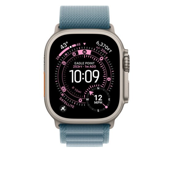 Apple MFTH4ZM/A accessoire intelligent à porter sur soi Bande Bleu Titane, Polyester, Spandex Apple MFTH4ZM/A accessoire intelligent à porter sur soi Bande Bleu Titane, Polyester, Spandex