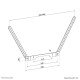 Neomounts AV35-724BL1 Support TV pour Sonos Ray - Installation facile - Noir