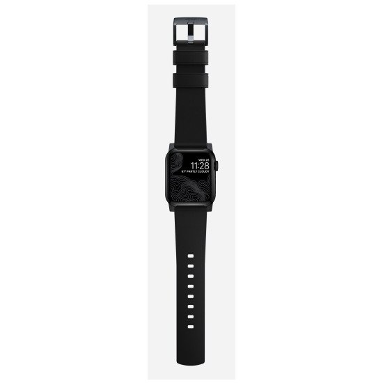 Nomad Active Band Pro Bande Noir Cuir, Acier inoxydable