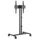 Manhattan Support sur roulettes pour TV/moniteurs, écrans 34" à 55", Compatibilité VESA : de 200x200 à 400x400 mm (vérifiez les dimensions des quatre trous de fixation à l'arrière), charge max. 35 kg, hauteur réglable sur 4 niveaux