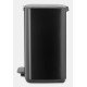 Brabantia Bo Pedal Bin 12 L Rectangulaire Acier Noir