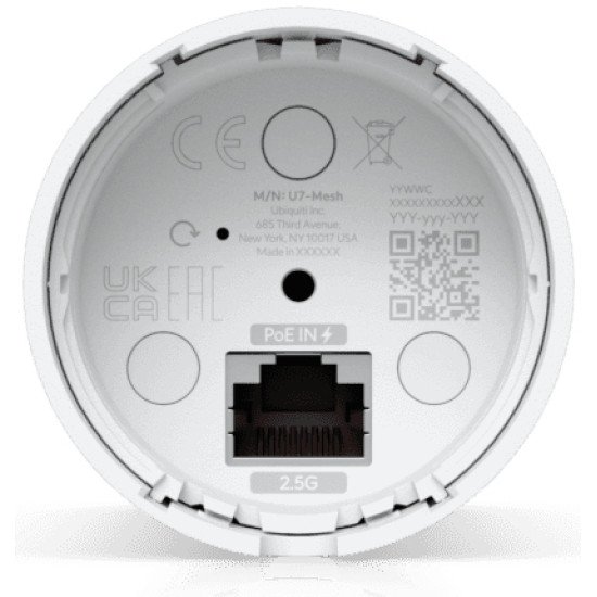 Ubiquiti U7 Mesh 5000 Mbit/s Blanc Connexion Ethernet POE