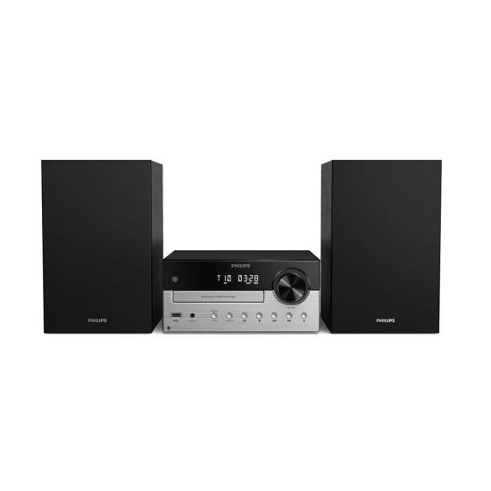 Philips TAM4205M2/12 ensemble audio pour la maison Système micro audio domestique 80 W Noir, Argent