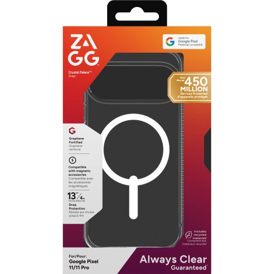 ZAGG Crystal Palace Snap coque de protection pour téléphones portables 16 cm (6.3") Housse Transparent