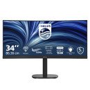 Philips 34B2N3500C/00 écran PC 86,4 cm (34") 3440 x 1440 pixels Wide Quad HD LCD Noir