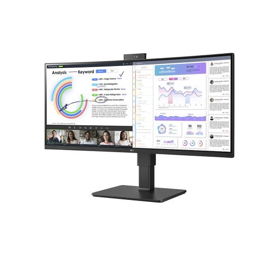 LG 34BQ77QC-B écran PC 86,4 cm (34") 3440 x 1440 pixels UltraWide Dual Quad HD LCD Noir