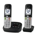 Panasonic KX-TGU432 Téléphone DECT Identification de l'appelant Noir, Argent