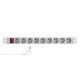 LogiLink PDU9C04 protection surtension Gris clair 9 sortie(s) CA 230 V 2 m