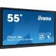 iiyama TE5512MIS-B3AG affichage de messages En forme de kiosk 139,7 cm (55") LCD Wifi 400 cd/m² 4K Ultra HD Noir Écran tactile Intégré dans le processeur Android 8.0 18/7