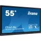iiyama TE5512MIS-B3AG affichage de messages En forme de kiosk 139,7 cm (55") LCD Wifi 400 cd/m² 4K Ultra HD Noir Écran tactile Intégré dans le processeur Android 8.0 18/7 iiyama TE5512MIS-B3AG affichage de messages En forme de kiosk 139,7 cm (55") LCD Wifi 400 cd/m² 4K Ultra HD Noir Écran tactile Intégré dans le processeur Android 8.0 18/7