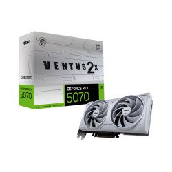 MSI GeForce RTX5070 VENTUS 2X OC White NVIDIA GeForce RTX 5070 12 Go GDDR7 MSI GeForce RTX5070 VENTUS 2X OC White NVIDIA GeForce RTX 5070 12 Go GDDR7