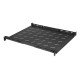Intellinet Étagère fixe réglable 19", 1U, profondeur 550 mm, rails réglables de 550 à 750 mm, charge max. 20 kg, noire, garantie à vie