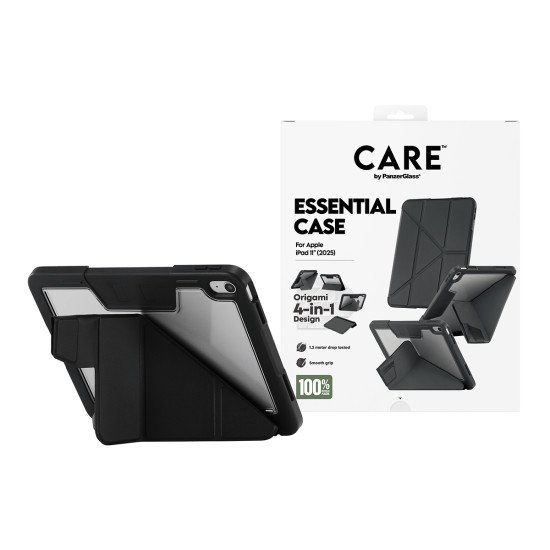 PanzerGlass CARE™ by Essential Case Black iPad 11" (2025-2026) coque de protection pour téléphones portables Housse Noir