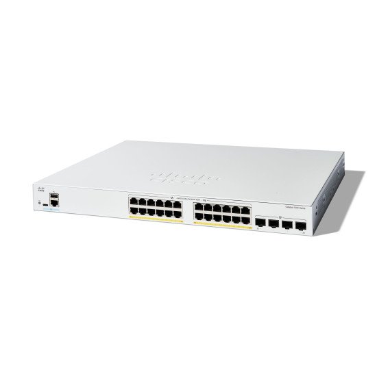 Cisco C1200-24FP-4G commutateur réseau Géré L2/L3 Gigabit Ethernet (10/100/1000) Blanc