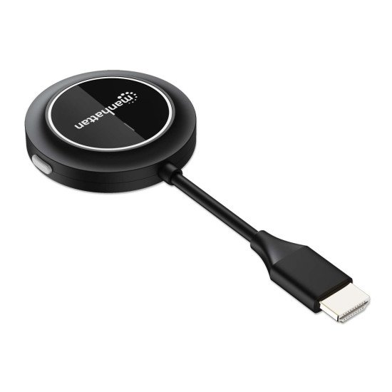 Manhattan Adaptateur sans fil HDMI 1080p avec émetteur HDMI, dongle pour diffusion vidéo sans fil depuis un appareil HDMI vers un téléviseur ou un projecteur HDMI, nécessite le récepteur du kit de présentation sans fil HDMI n° 208420, noir