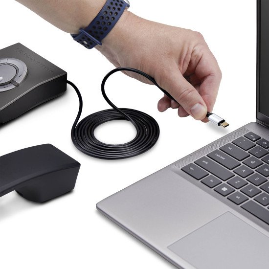 StarTech.com Adaptateur USB-C vers RJ9 pour Combiné Téléphonique de Bureau ou Casque Filaire/Sans Fil, Utilise le Matériel Fixe Existant, 1,8m, pour Ordinateur Portable/de Bureau/Mobile StarTech.com Adaptateur USB-C vers RJ9 pour Combiné Téléphonique de Bureau ou Casque Filaire/Sans Fil, Utilise le Matériel Fixe Existant, 1,8m, pour Ordinateur Portable/de Bureau/Mobile